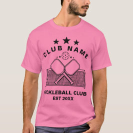 Pickleball Persoonlijke Clubnaam T-shirt