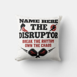 Pickleball Persoonlijke Naam De Disruptor Handdoek Kussen