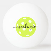 Pickleball Persoonlijke scriptnaam Pingpongbal (Voorkant)
