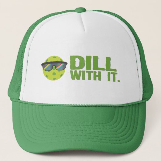 Pickleball-Pet "Dill with It" Trucker Pet (Voorkant)