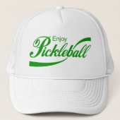 Pickleball-Pet voor vrouwen: "Geniet van Picklebal Trucker Pet (Voorkant)