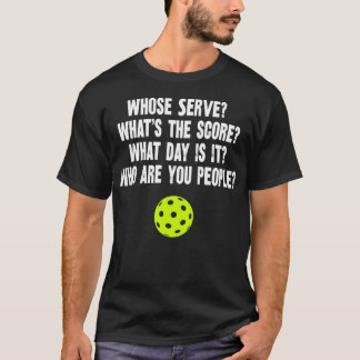 Pickleball Phrases wiens serve Funny Pickleball Gi T-shirt