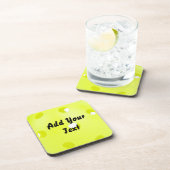 Pickleball Pickle Ball Yellow Customaliz Bier Onderzetter (Rechterzijde)