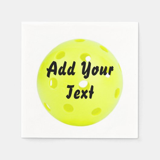 Pickleball Pickle Ball Yellow Customaliz Servet (Voorkant)