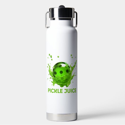 Pickleball "Pickle Juice" Geïsoleerde Tumbler Waterfles (Voorkant)