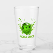 Pickleball "Pickle Juice" glas (Voorkant)