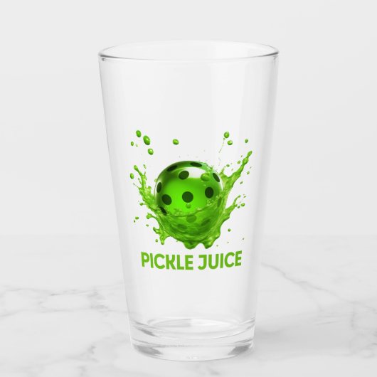 Pickleball "Pickle Juice" glas (Voorkant)