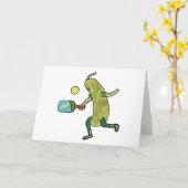 Pickleball Pickle Kaart (Gele Bloem)