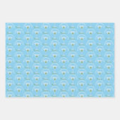 Pickleball Pickle Martini Grappig Dink Blauw Inpakpapier Vel (Voorkant 3)