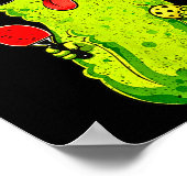 Pickleball-pickle met zonnebril, peddel & poster (Hoek)