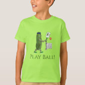 Pickleball Pickle Play Ball TShirt voor jongens (Voorkant)