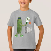 Pickleball Pickle Play Ball TShirt voor jongens (Voorkant)
