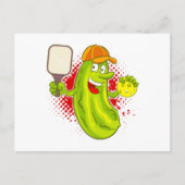 Pickleball Pickle Player Feestdagenkaart (Voorkant)