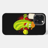 Pickleball Pickle Player iPhone Hoesje (Achterkant horizontaal)