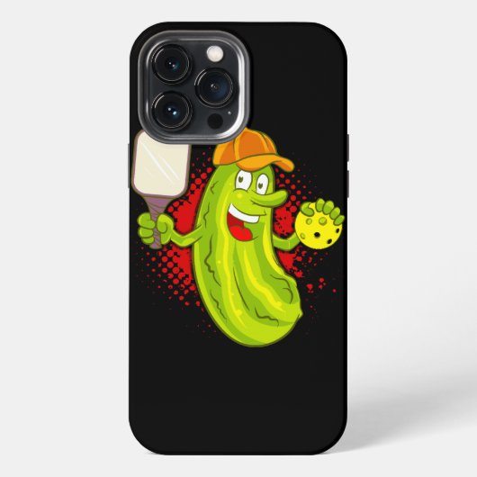 Pickleball Pickle Player iPhone Hoesje (Achterkant)