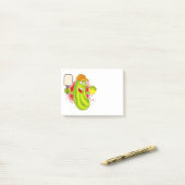 Pickleball Pickle Player Post-it® Notes (Op bureau)