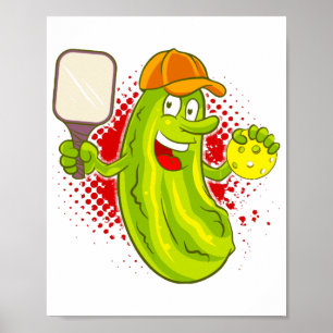 Pickleball Pickle Player Poster