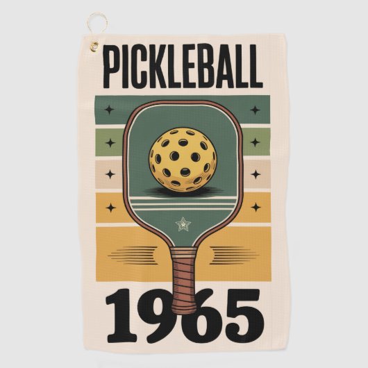 Pickleball Pickleball 1965  Paddle Sports Golfhanddoek (Voorkant)