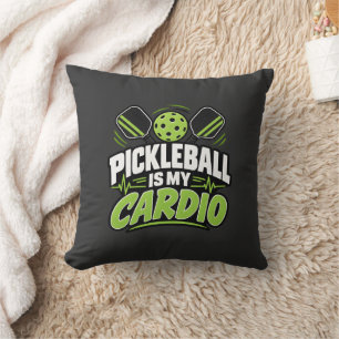 Pickleball "PICKLEBALL IS MIJN CARDIO" Sportkledin Kussen