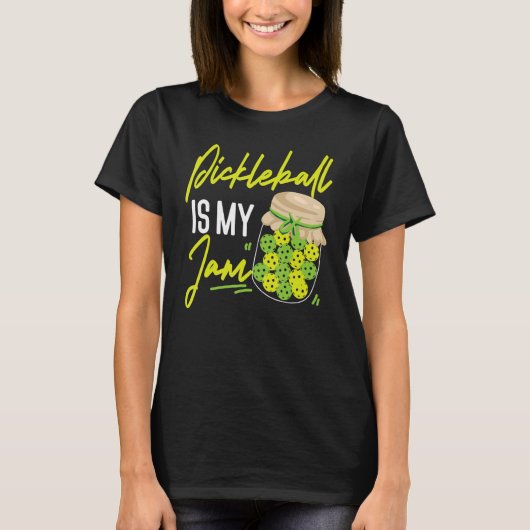 Pickleball Pickleball is mijn jam T-shirt (Voorkant)