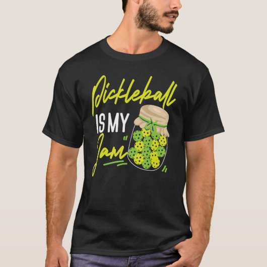 Pickleball Pickleball is mijn jam T-shirt (Voorkant)