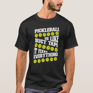 Pickleball Pickleball is net als een strakke tape T-shirt