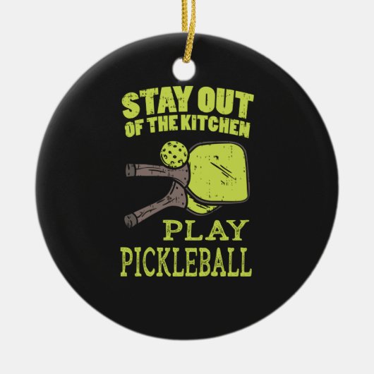 Pickleball Pickleball Paddles Keramisch Ornament (Voorkant)