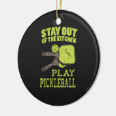 Pickleball Pickleball Paddles Keramisch Ornament (Links)