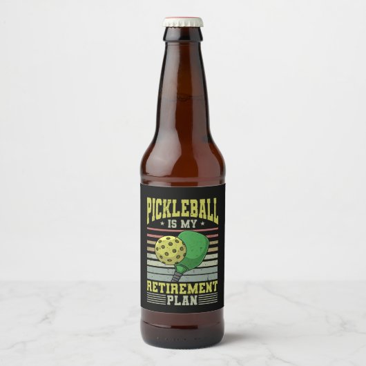 Pickleball - Pickleball Retirement Bier Etiket (Voorkant)