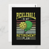 Pickleball - Pickleball Retirement Briefkaart (Voorkant / Achterkant)
