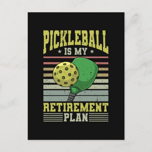Pickleball - Pickleball Retirement Briefkaart (Voorkant)