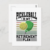 Pickleball - Pickleball Retirement Briefkaart (Voorkant / Achterkant)