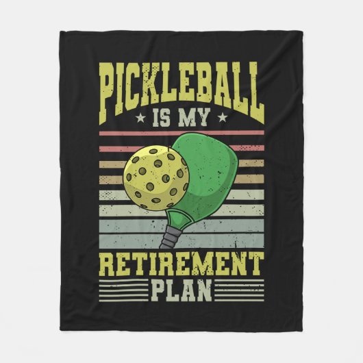 Pickleball - Pickleball Retirement Fleece Deken (Voorkant)