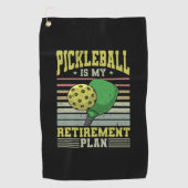 Pickleball - Pickleball Retirement Golfhanddoek (Voorkant)
