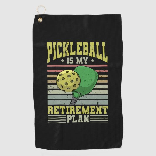 Pickleball - Pickleball Retirement Golfhanddoek (Voorkant)