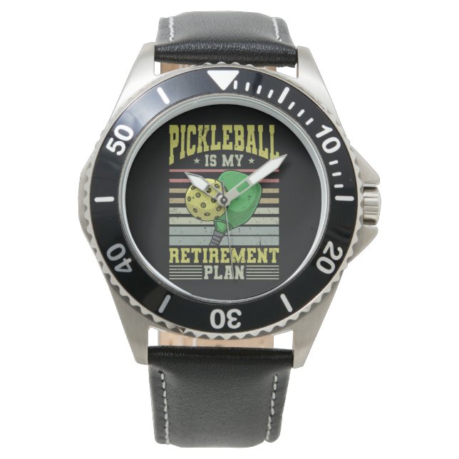 Pickleball - Pickleball Retirement Horloge (Voorkant)