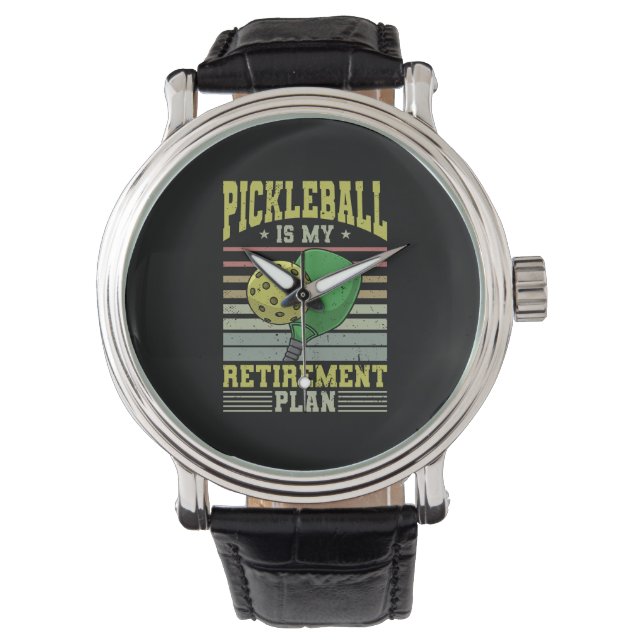 Pickleball - Pickleball Retirement Horloge (Voorkant)