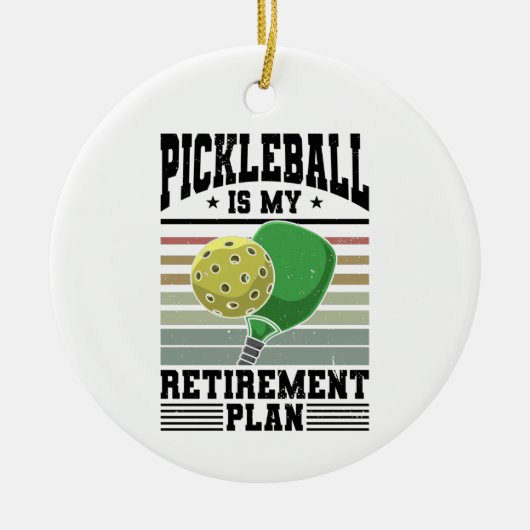 Pickleball - Pickleball Retirement Keramisch Ornament (Voorkant)