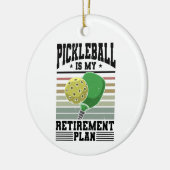 Pickleball - Pickleball Retirement Keramisch Ornament (Links)