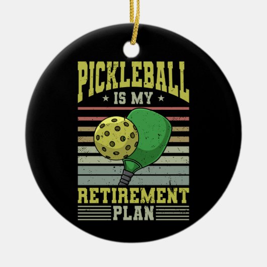 Pickleball - Pickleball Retirement Keramisch Ornament (Voorkant)