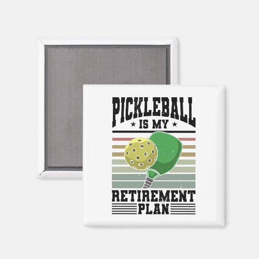 Pickleball - Pickleball Retirement Magneet (Voorkant / Achterkant)