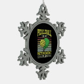 Pickleball - Pickleball Retirement Tin Sneeuwvlok Ornament (Links)