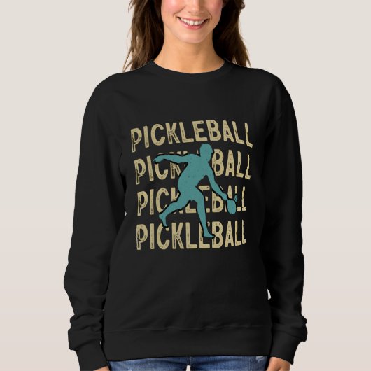 Pickleball Pickleball Retro Vintage 70's 80's  3 Trui (Voorkant)