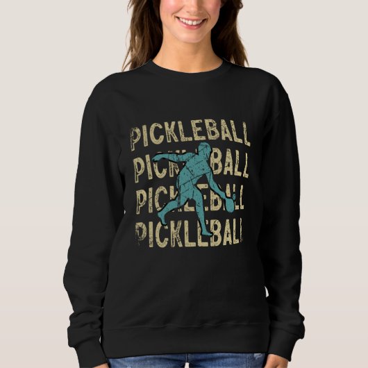 Pickleball Pickleball Retro Vintage 70's 80's 7 Trui (Voorkant)