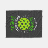 Pickleball - Pickleball Season Fleece Deken (Voorkant (Horizontaal))