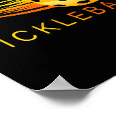 Pickleball pickleball speler paddleball liefhebber poster (Hoek)