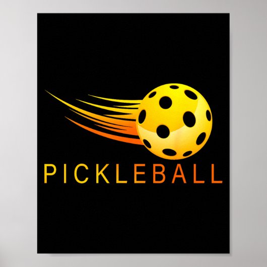 Pickleball pickleball speler paddleball liefhebber poster (Voorkant)