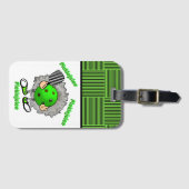 Pickleball Picklejuice Halloween Film Geïnspireerd Bagagelabel (Voorkant (horizontaal))