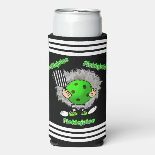 Pickleball Picklejuice Halloween Film Geïnspireerd Seltzer Blikjeskoeler (Seltzer Voorkant)