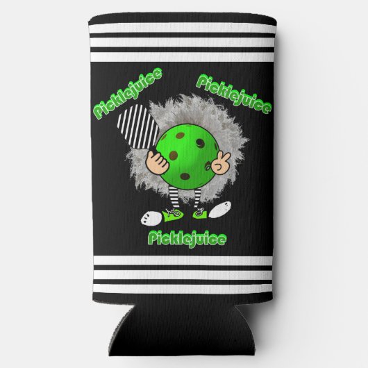 Pickleball Picklejuice Halloween Film Geïnspireerd Seltzer Blikjeskoeler (Achterkant)